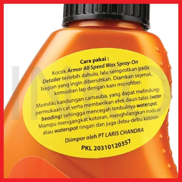 Gambar ARMOR ALL SPEED WAX SPRAY 500ML (2)