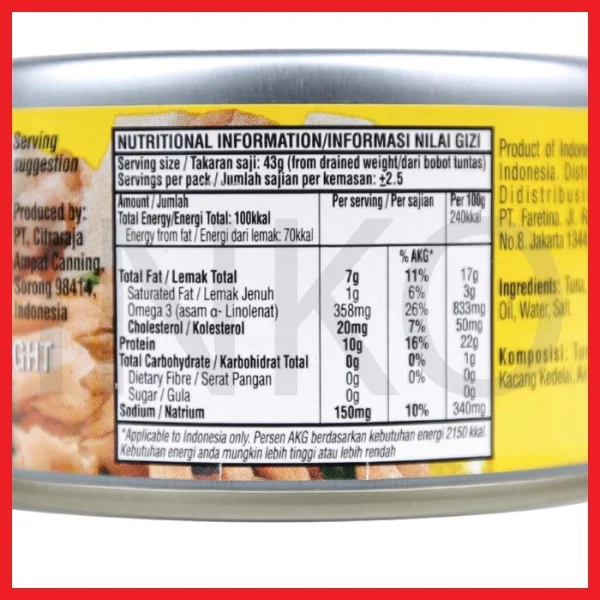 Gambar AYAM BRAND TUNA FLAKES IN OIL 150GR (1)