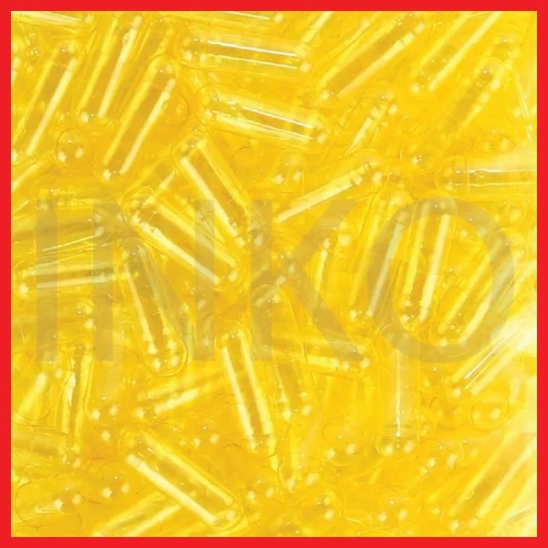 Gambar CANGKANG KAPSUL KOSONG YELLOW TRANSPARENT SIZE 0 (1)