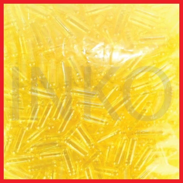 Gambar CANGKANG KAPSUL KOSONG YELLOW TRANSPARENT SIZE 0 (2)