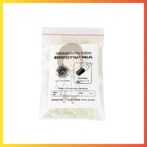Gambar CAPSUGEL KAPSUL KOSONG HALAL NATURAL SIZE 00 (KEMASAN KECIL) (2)