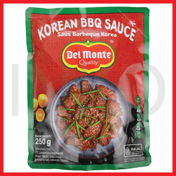 Gambar DELMONTE KOREAN BBQ STANDING POUCH 250GR (1)