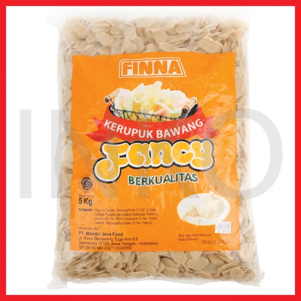 Gambar FINNA KERUPUK BAWANG FANCY BERKUALITAS PUTIH 5KG (1)