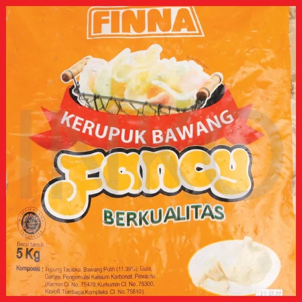 Gambar FINNA KERUPUK BAWANG FANCY BERKUALITAS PUTIH 5KG (2)