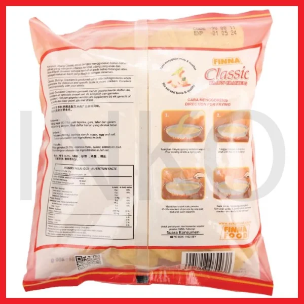 Gambar FINNA KERUPUK UDANG CLASSIC 400GR (2)