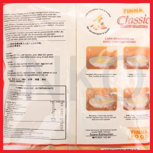 Gambar FINNA KERUPUK UDANG CLASSIC 400GR (3)