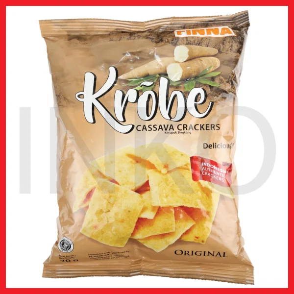 Gambar FINNA KROBE CASSAVA CRACKERS ORIGINAL 70GR (1)