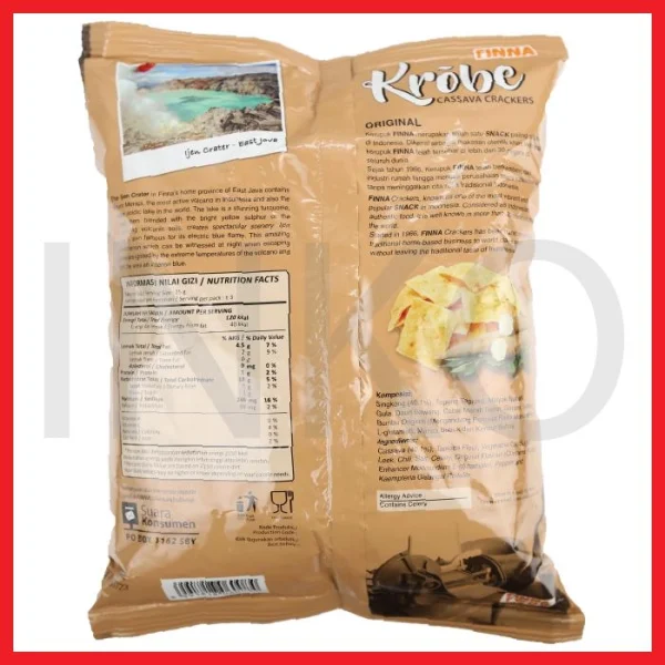 Gambar FINNA KROBE CASSAVA CRACKERS ORIGINAL 70GR (3)