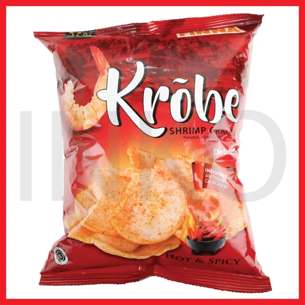 Gambar FINNA KROBE SHRIMP CRACKERS HOT SPICY 70GR (1)