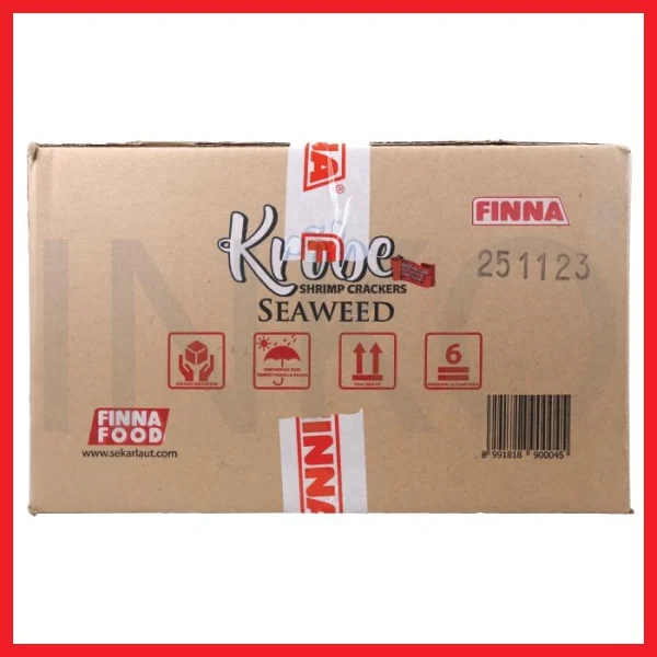 Gambar FINNA KROBE SHRIMP CRACKERS SEAWEED 70GR (2)