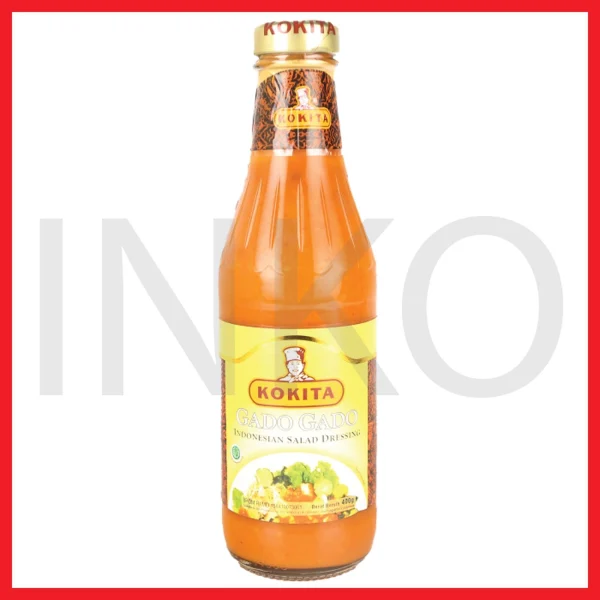 Gambar KOKITA GADO GADO INDONESIAN SALAD DRESSING BOTOL KACA 400GR (1)