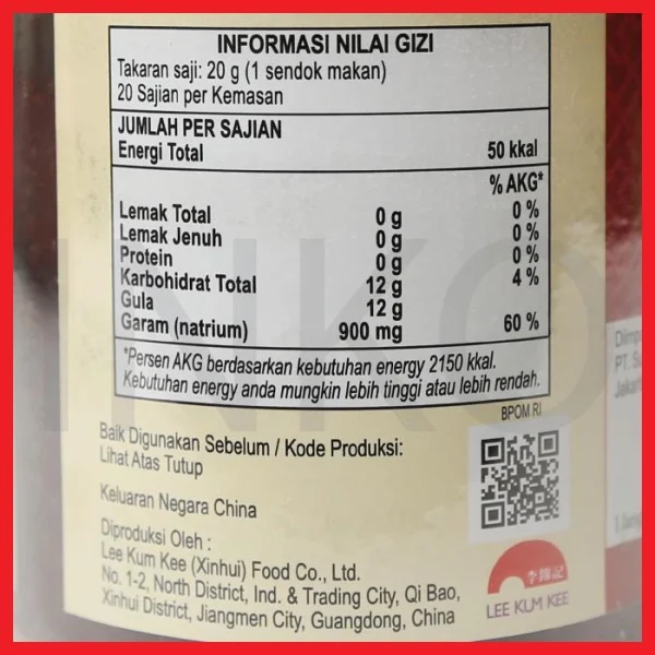 Gambar LEE KUM KEE SAUS BARBEQUE CHINESE 397GR (4)
