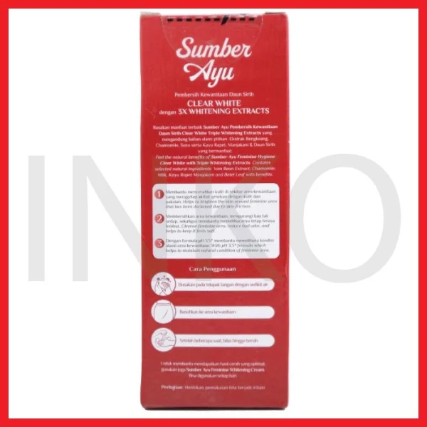 Gambar SUMBER AYU CLEAR WHITE 3X WHITENING EXTRACT PH 3.5 50ML (3)