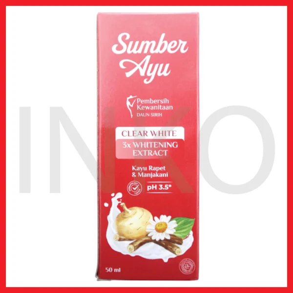Gambar SUMBER AYU CLEAR WHITE 3X WHITENING EXTRACT PH 3.5 50ML (4)