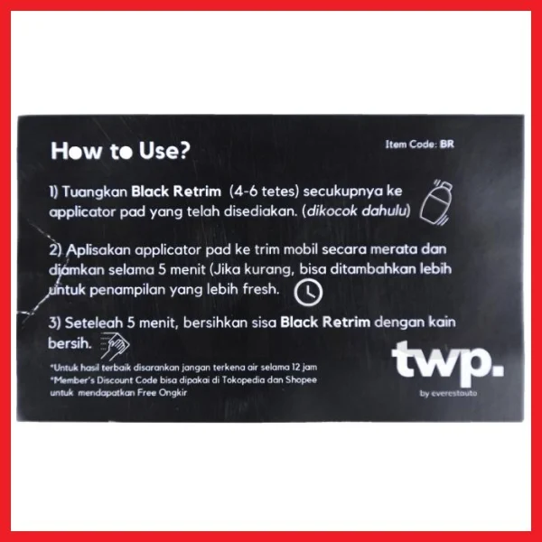 Gambar THE WAX PROJECT BLACK RETRIM 100ML (3)