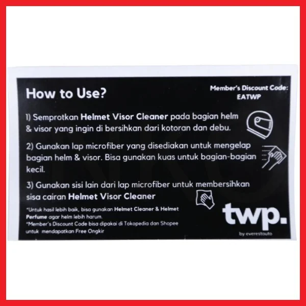 Gambar THE WAX PROJECT HELMET VISOR CLEANER 80ML (3)