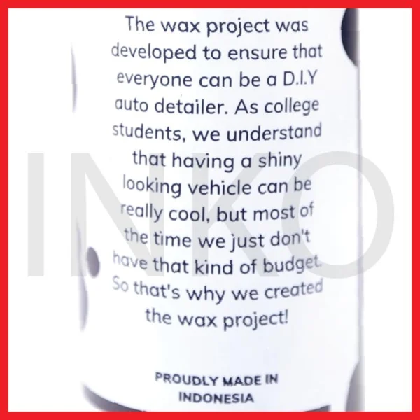 Gambar THE WAX PROJECT SEMI NANO COATING 250ML (4)