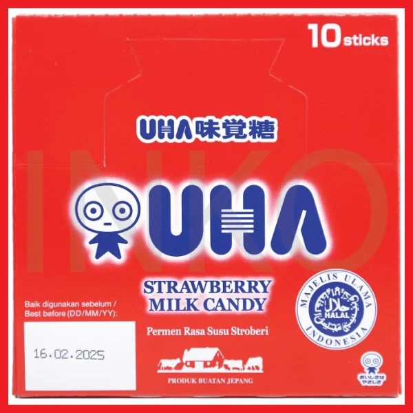 Gambar UHA CANDY STICK STRAWBERRY MILK 37GR (3)