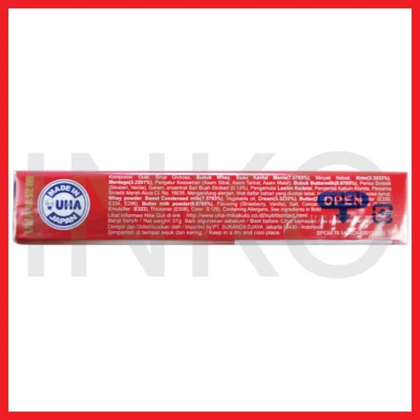 Gambar UHA CANDY STICK STRAWBERRY MILK 37GR (4)