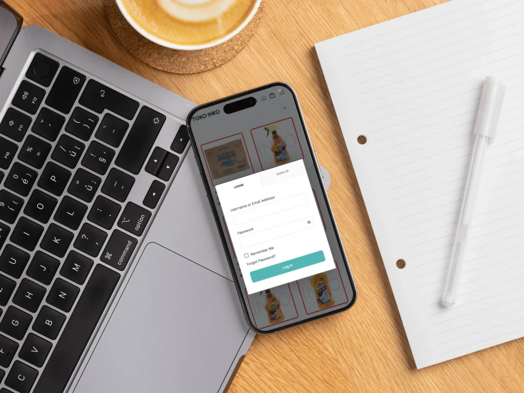 Step 4 — Login atau Sign Up Akun