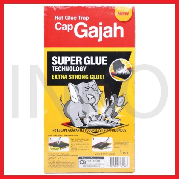 CAP GAJAH LEM TIKUS SUPER LENGKET X GLUE JAMIN TIDAK LEPAS 75GR (2)