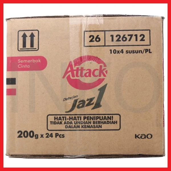 Gambar ATTACK DETERJEN JAZ1 SEMERBAK CINTA BAG 250GR (2)