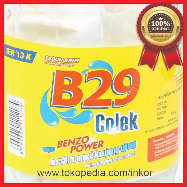 Gambar B29 SABUN COLEK PINTAR DENGAN BENZO POWDER IER13K GELAS 300GR (2)