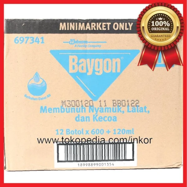 Gambar BAYGON OBAT NYAMUK CAIR FLORAL TANPA AROMA 2.0 AL BOTOL 600ML (5)