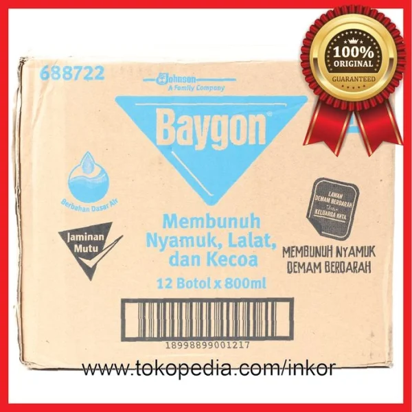 Gambar BAYGON OBAT NYAMUK CAIR FLORAL TANPA AROMA 2.0 AL BOTOL 800ML (3)