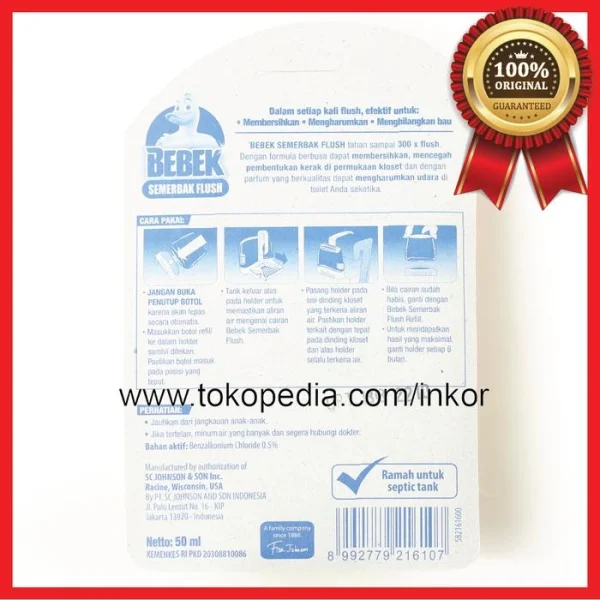 Gambar BEBEK SEMERBAK FLUSH LEMON REGULER 50ML (5)