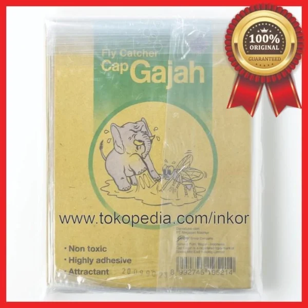 Gambar CAP GAJAH LEM LALAT FLY CATCHER TIDAK BERACUN NON TOXIC 3PCS (5)