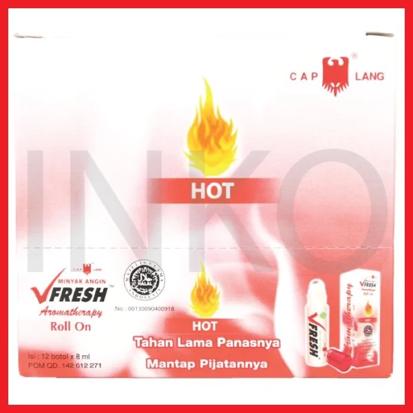 Gambar CAP LANG VFRESH MINYAK ANGIN AROMATHERAPY ROLL ON HOT 8ML (2)