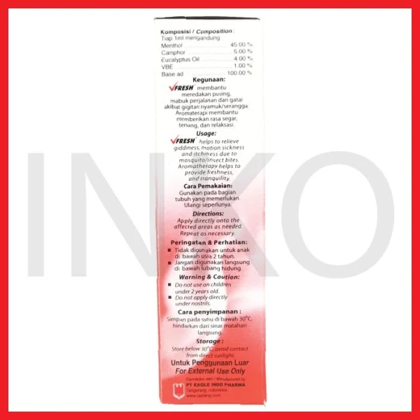 Gambar CAP LANG VFRESH MINYAK ANGIN AROMATHERAPY ROLL ON HOT 8ML (3)