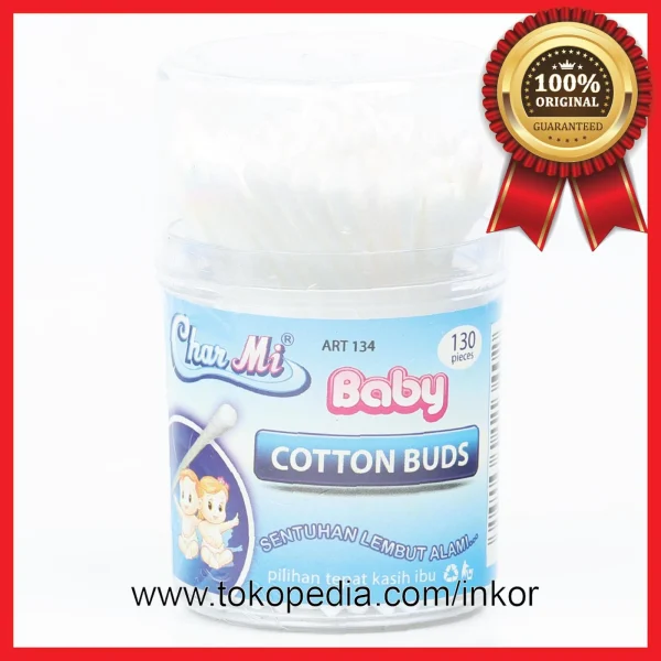 Gambar CHARMI COTTON BUDS BABY LEMBUT ALAMI ART134 130PCS (1)