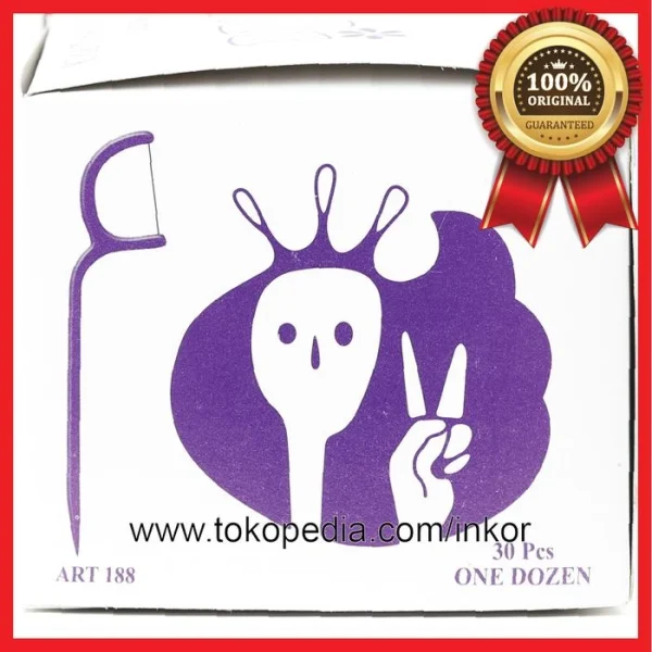 Gambar CHARMI DENTAL FLOSS PICK FINE DENT BIGGER STONGER ART188 30PCS (3)