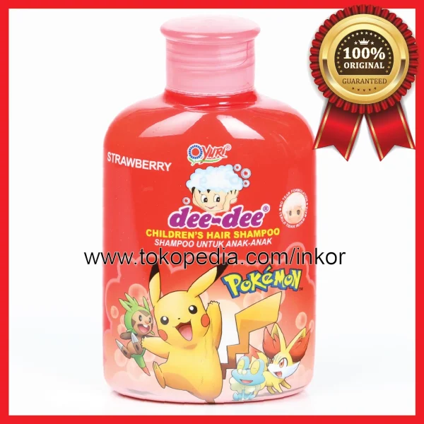 Gambar DEE DEE CHILDREN HAIR SHAMPOO UNTUK ANAK STRAWBERRY REFILL 250ML (1)