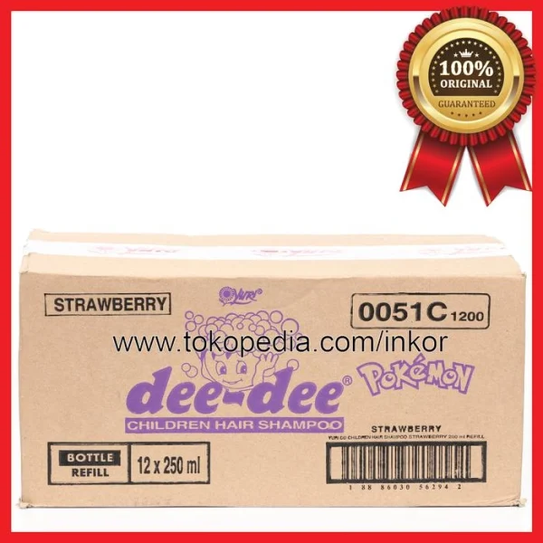 Gambar DEE DEE CHILDREN HAIR SHAMPOO UNTUK ANAK STRAWBERRY REFILL 250ML (3)