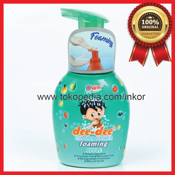 Gambar DEE-DEE CHILDREN SHOWER FOAMING APPLE PUMP 225ML (1)
