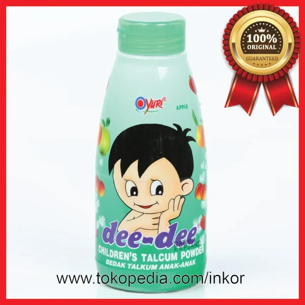 Gambar DEE DEE CHILDREN TALCUM POWDER BEDAK TALKUM ANAK APPLE BOTOL 150GR (1)