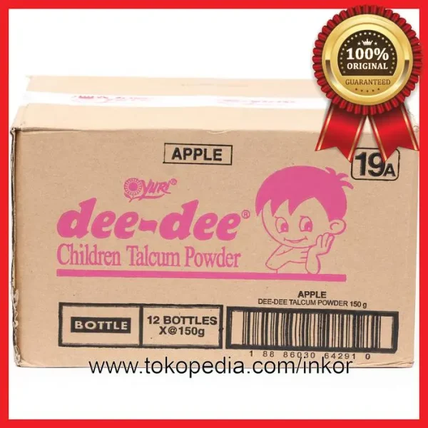 Gambar DEE DEE CHILDREN TALCUM POWDER BEDAK TALKUM ANAK APPLE BOTOL 150GR (4)