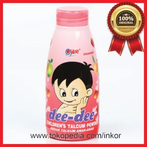 Gambar DEE DEE CHILDREN TALCUM POWDER BEDAK TALKUM STRAWBERRY BOTOL 150GR (1)