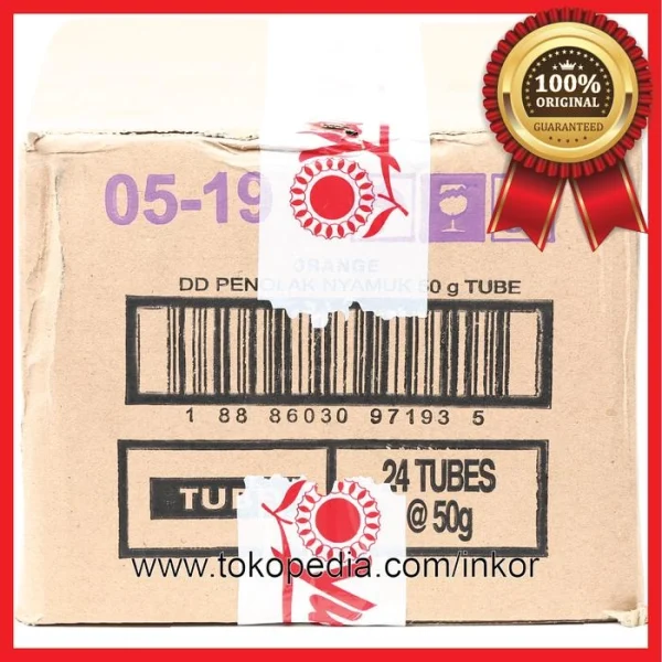 Gambar DEE DEE MOSQUITO REPELLENT LOTION PENOLAK NYAMUK ORANGE TUBE 50GR (2)