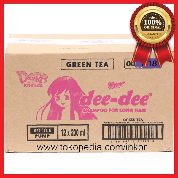 Gambar DEE DEE SHAMPOO FOR LONG HAIR GREEN TEA SOFT EASY TO COMB PUMP 200ML (3)