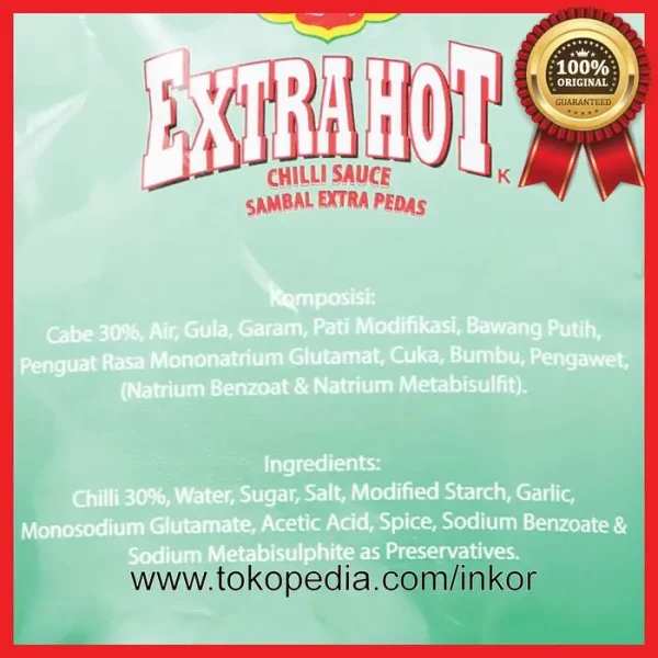Gambar DELMONTE EXTRA HOT CHILI SAUCE SAMBAL EXTRA PEDAS STANDING POUCH 200GR (4)