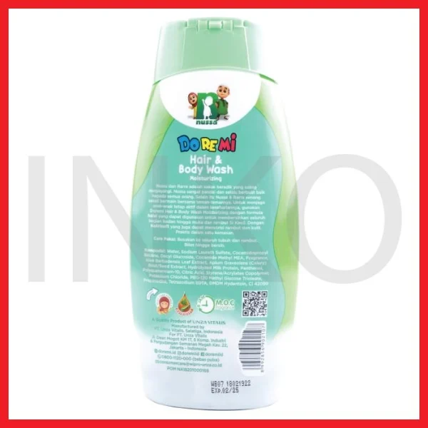Gambar DOREMI HAIR AND BODY WASH MOISTURIZING NUSA 200ML (2)