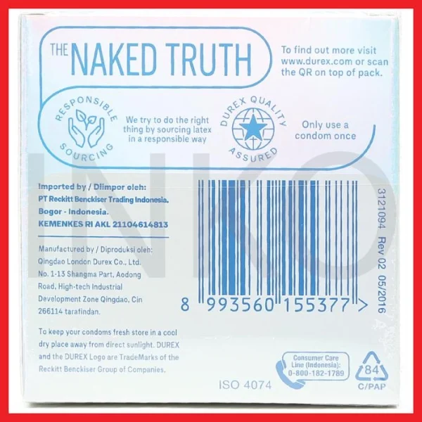 Gambar DUREX INVISIBLE EXTRA THIN EXTRA SENSITIVE 2 CONDOMS (4)