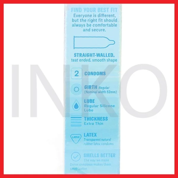 Gambar DUREX INVISIBLE EXTRA THIN EXTRA SENSITIVE 2 CONDOMS (5)
