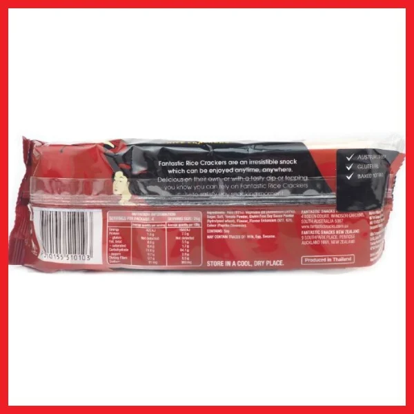 Gambar FANTASTIC BARBEQUE FLAVOUR RICE CRACKERS 100GR (4)