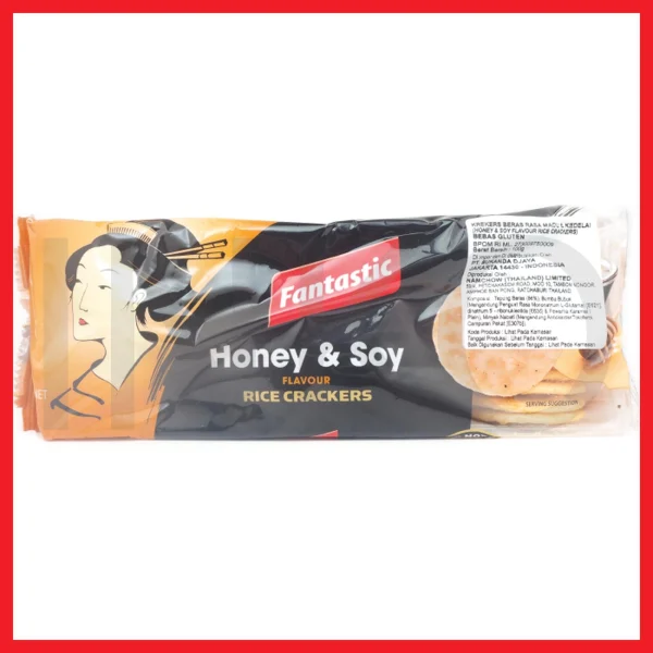 Gambar FANTASTIC RICE CRACKER HONEY SOY 100GR (1)
