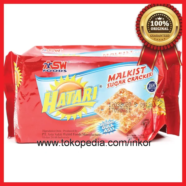 Gambar HATARI MALKIST SUGAR CRACKERS BUTIRAN GULA ASLI 115GR (1)